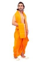 Cotton Dhoti with Dupatta for Men - view 2