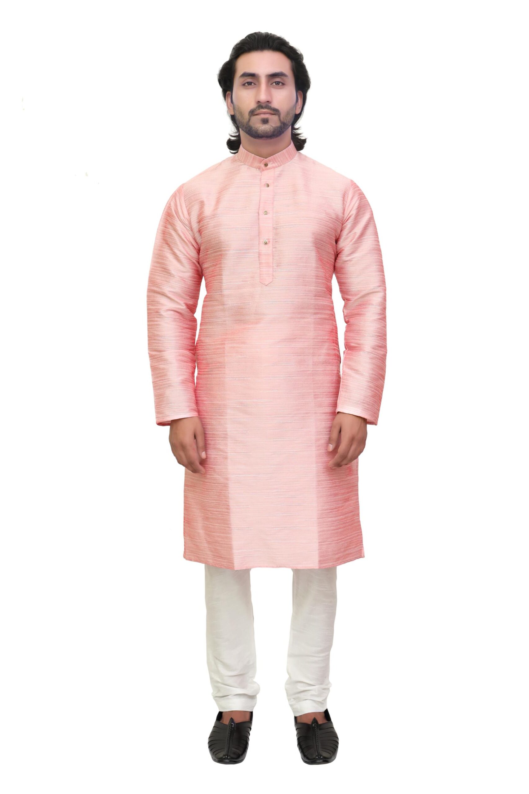 0I6A8132 Men’s Silk Kurta – Festive Ethnic Wear for Weddings & Functions - Image 1