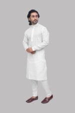 Men's Self-Design Cotton Kurta - view 5