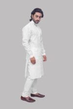 Men's Self-Design Cotton Kurta - view 3