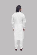 Men's Self-Design Cotton Kurta - view 2