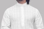 Men's Self-Design Cotton Kurta - view 4