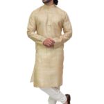 Pure Tusar Silk Kurta for Men -  Festive, Wedding, Traditional Wear