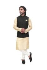 Men's Black Nehru Jacket — Ethnic Waistcoat - Patwa & Company