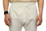 Men's Cream Churidar Pyjama with Button & Zip - view 5
