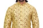 Men's Printed Silk Kurta - view 5