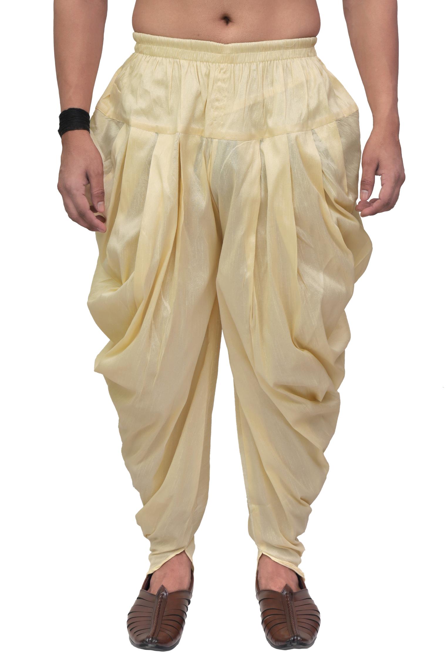 0I6A8351 Silk Dhoti Pant for Men (Pre-Stitched) – Elegant & Comfortable Traditional Bottomwear - Image 1