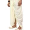 Side view of traditional silk dhoti – classic wrap design for men