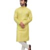 Front view of men’s colored cotton kurta by Patwa – breathable ethnicwear