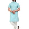 Front view of men’s colored Modi kurta with Mandarin collar – Patwa ethnicwear