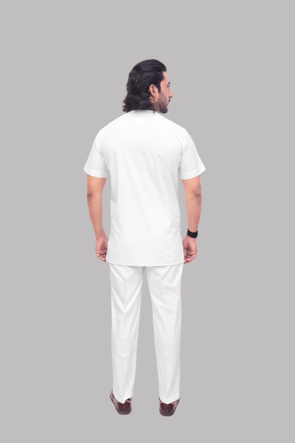 Back view of Men’s Short Kurta – Comfortable Daily Wear Kurta by Patwa