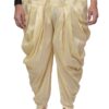 Front view of men’s silk dhoti pant – pre-stitched festive wear by Patwa