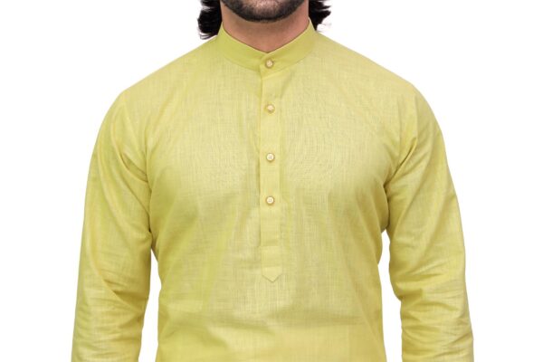 Men’s ethnic cotton kurta styled closeup – Patwa collection