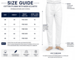 Men's White Cotton Pyjama with Elastic & Pockets - view 8