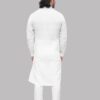 Back view of hand-embroidered Chikankari kurta – breathable cotton