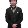Black Jodhpuri coat for men stitched