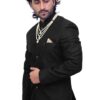 Black Jodhpuri coat for men stitched