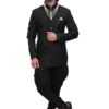 Black Jodhpuri coat for men stitched