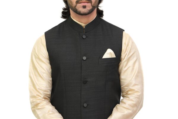 Patwa’s classic Black Nehru Jacket