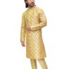 Men’s festive silk kurta side profile | Patwa & Co.