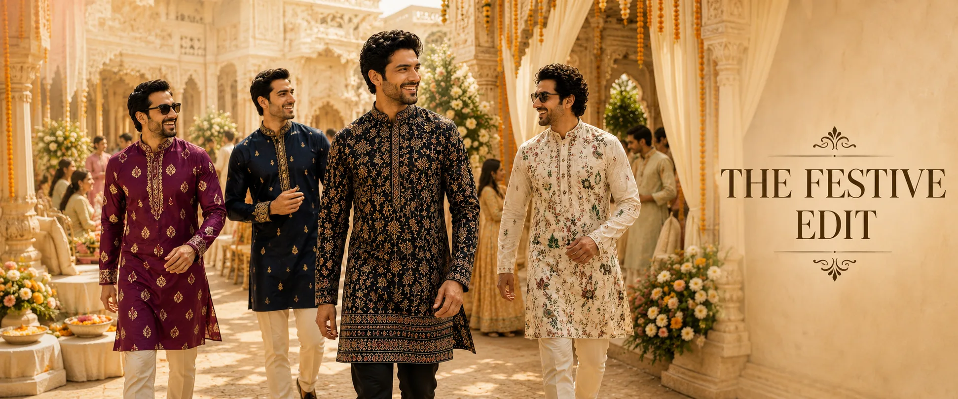 Handcrafted men's kurtas by Patwa & Company, Jaipur