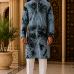 Shibori Sequin Mirror Work Kurta Pyjama Set