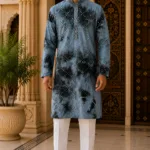 Shibori Sequin Mirror Work Kurta Pyjama Set - Patwa & Company