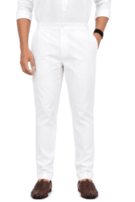 Men’s Cotton Pant Style Pyjama — Half Elastic, Button & Zip with Pockets - Patwa & Company