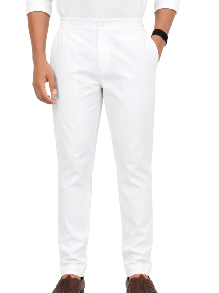 Men’s Cotton Pant Style Pyjama — Half Elastic, Button & Zip with Pockets - Patwa & Company