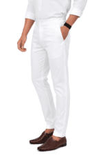 Men’s Cotton Pant Style Pyjama — Half Elastic, Button & Zip with Pockets - view 3