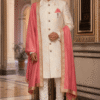 Gold Work Embroidered Sherwani - Patwa & Company