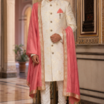 Gold Work Embroidered Sherwani