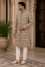 All-Over Work Embroidered Sherwani - view 2