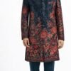 Men's Navy Sequin Floral Ombre Indo-Western Sherwani Set - Patwa & Company