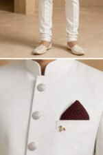 Men's White Jodhpuri Bandhgala Suit - view 4
