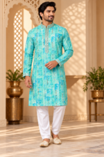 Men's Mirror Work Kurta - Image 8