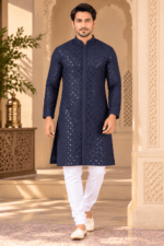 Men's Sequence Work Kurta - Image 4