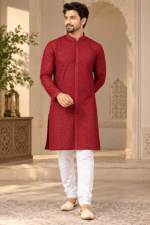 Men's Sequence Work Kurta - Image 6