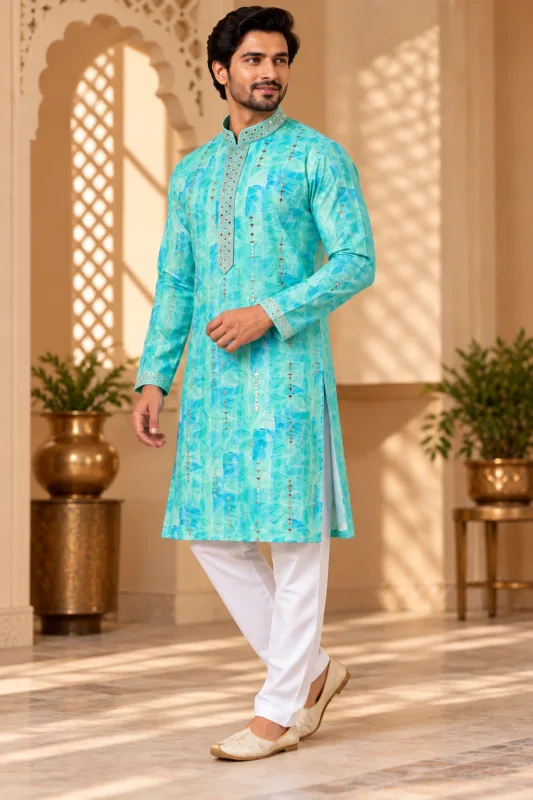 Men’s Mirror Work Kurta